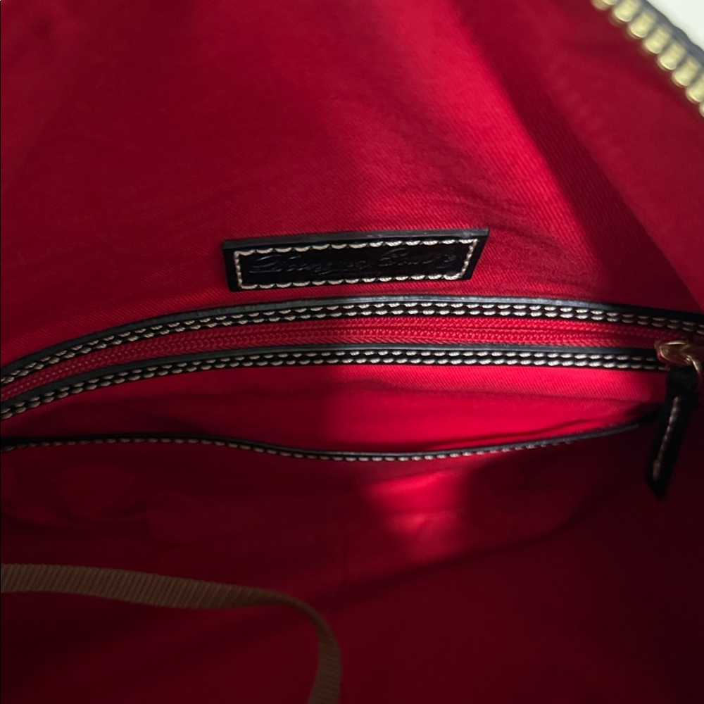 Dooney & Bourke Black Pebble Leather Hobo Bag w/ Tassel - Picture 7 of 8